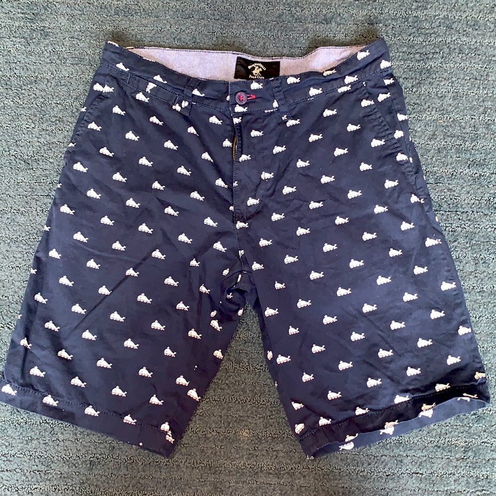 Navy Blue Cargo Shorts